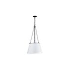 Dainolite PLY-181P-MB-WH Plymouth 1-Light 100W White LED Pendant