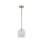 Dainolite PRC-71P-AGB Patrice 1-Light 60W Alabaster LED Pendant