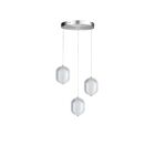 Dainolite PRI-1222LEDP-PC Peri 3-Lights 22.5W Clear Pendant