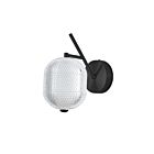 Dainolite PRI-137LEDW-MB Peri 1-Light 8.5W Clear and Matte Black LED Wall Sconce 3000K