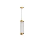 Dainolite PRI-1916LEDP-AGB Peri 1-Light 16W Clear LED Pendant