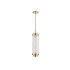 Dainolite PRI-1916LEDP-AGB Peri 1-Light 16W Clear LED Pendant