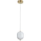 Dainolite PRI-67LEDP-AGB Peri 7.5W Aged Brass Pendant