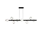 Dainolite PRN-548HP-MB Pearlene 12-Lights 200W Matte Black LED Chandelier