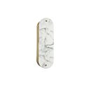 Dainolite PSC-162W-AGB Pascal 2-Lights 120W Alabaster and Aged Brass LED Wall Sconce