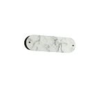Dainolite PSC-162W-MB Pascal 2-Lights 120W Alabaster and Matte Black LED Wall Sconce