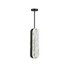 Dainolite PSC-201P-MB Pascal 1-Light 60W Alabaster LED Pendant