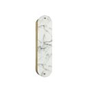 Dainolite PSC-202W-AGB Pascal 2-Lights 120W Alabaster and Aged Brass LED Wall Sconce
