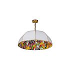 Dainolite PSL-261P-AGB-GW Parasol 1-Light 100W White LED Pendant