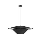Dainolite PSO-241P-MB-697 Poseidon 1-Light 100W Black and Silver Incandescent Pendant
