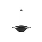 Dainolite PSO-241P-MB-697 Poseidon 1-Light 100W Black and Silver Incandescent Pendant