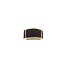Dainolite PST-153SF-AGB-BK Preston 3-Lights 180W Black Incandescent Semi-Flush Mount
