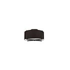 Dainolite PST-153SF-MB-BK Preston 3-Lights 180W Black Incandescent Semi-Flush Mount