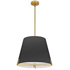 Dainolite PST-184P-AGB-BK Preston 4-Lights 240W Black LED Pendant