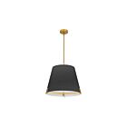 Dainolite PST-184P-AGB-BK Preston 4-Lights 240W Black LED Pendant