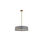 Dainolite PST-214P-AGB-GRY Preston 4-Lights 240W Grey Incandescent Pendant