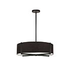 Dainolite PST-214P-MB-BK Preston 4-Lights 240W Black Incandescent Pendant