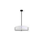 Dainolite PST-214P-MB-WH Preston 4-Lights 240W White Incandescent Pendant