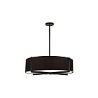 Dainolite PST-264LP-MB-BK Preston 4-Lights 240W Black Incandescent Pendant