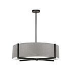 Dainolite PST-264LP-MB-GRY Preston 4-Lights 240W Grey Incandescent Pendant