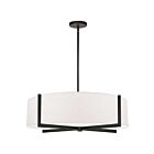 Dainolite PST-264LP-MB-WH Preston 4-Lights 240W White Incandescent Pendant