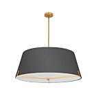 Dainolite PST-324P-AGB-BK Preston 4-Lights 240W Black LED Pendant