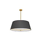 Dainolite PST-324P-AGB-BK Preston 4-Lights 240W Black LED Pendant