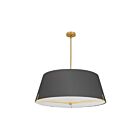 Dainolite PST-324P-AGB-BK Preston 4-Lights 240W Black LED Pendant