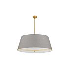 Dainolite PST-324P-AGB-GRY Preston 4-Lights 240W Grey LED Pendant
