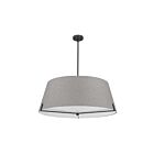 Dainolite PST-324P-MB-GRY Preston 4-Lights 240W Grey LED Pendant