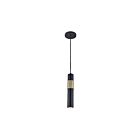 Dainolite PSW-121P-MB-AGB Passwell 1-Light 50W Matte Black LED Pendant