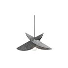 Dainolite PTE-201P-MB-500 Felt 1-Light 60W Grey LED Pendant