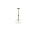 Dainolite PTL-101P-AGB Petalite 1-Light 100W Clear Incandescent Pendant
