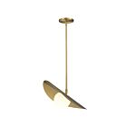 Dainolite PVN-1612LEDP-AGB Paven 1-Light 12W Aged Brass LED Pendant