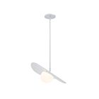 Dainolite PVN-1612LEDP-MW Paven 1-Light 12W Matte White LED Pendant