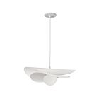 Dainolite PVN-2012LEDP-MW Paven 1-Light 12W Matte White LED Pendant