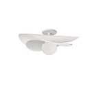 Dainolite PVN-2012LEDSF-MW Paven 1-Light 12W Matte White LED Semi Flush Mount 3000K