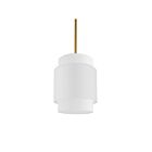 Dainolite PYA-141P-AGB-WH Priya 1-Light 60W White Incandescent Pendant