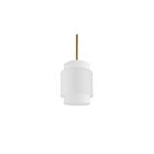 Dainolite PYA-141P-AGB-WH Priya 1-Light 60W White Incandescent Pendant