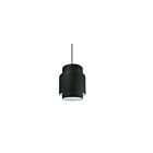 Dainolite PYA-141P-MB-BK Priya 1-Light 6W Black Incandescent Pendant