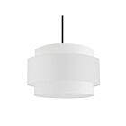 Dainolite PYA-224C-MB-WH Priya 4-Lights 240W White Incandescent 3-tier Chandelier