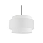 Dainolite PYA-224C-PC-WH Priya 4-Lights 240W White Incandescent 3-tier Chandelier