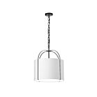 Dainolite QCY-181P-BK-WH Quincy 1-Light 60W white LED Pendant
