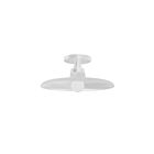 Dainolite QTN-121SF-MW Quentin 1-Light 60W Matte White LED Semi Flush Mount