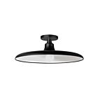 Dainolite QTN-181SF-MB Quentin 1-Light 60W Matte Black LED Semi Flush Mount