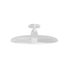 Dainolite QTN-181SF-MW Quentin 1-Light 60W Matte White LED Semi Flush Mount