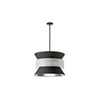 Dainolite QUA-244P-BK-GRY Questa 4-Lights 240W Black LED Pendant