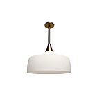Dainolite RAC-161P-AGB Rachana 1-Light 60W White LED Pendant