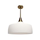 Dainolite RAC-161P-AGB Rachana 1-Light 60W White LED Pendant