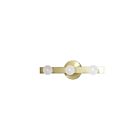Dainolite RAL-163W-AGB Raleigh 3-Lights 75W Aged Brass LED Vanity Light